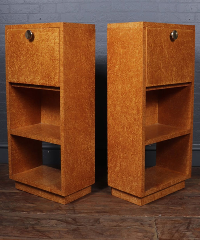Bedside Cabinets in Karelian Birch