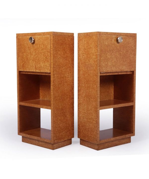 Bedside Cabinets in Karelian Birch - Image 2