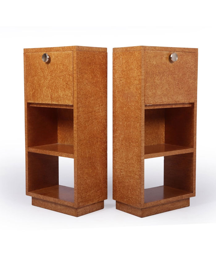 Bedside Cabinets in Karelian Birch