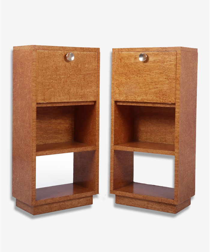 Bedside Cabinets in Karelian Birch