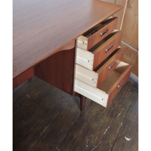Mid-Century Danish Teak Desk, 1960s