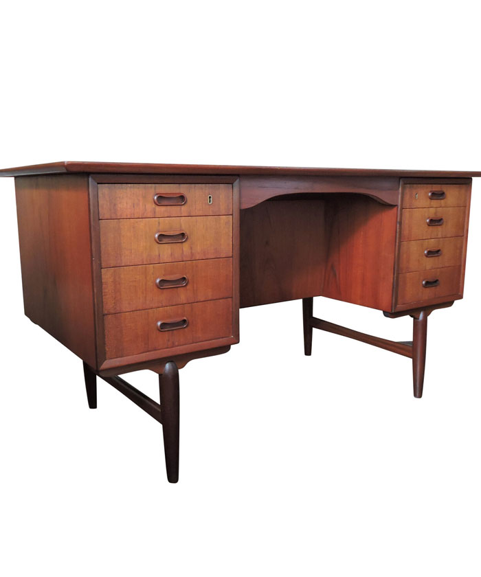 Mid-Century Danish Teak Desk, 1960s