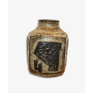 Royal Copenhagen Stoneware Vase By Jorgen Mogensen, 1960s