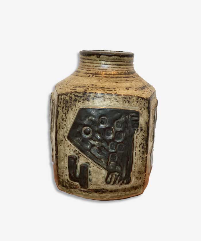 Royal Copenhagen Stoneware Vase By Jorgen Mogensen, 1960s