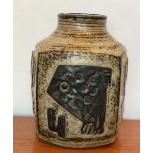 Royal Copenhagen Stoneware Vase By Jorgen Mogensen, 1960s