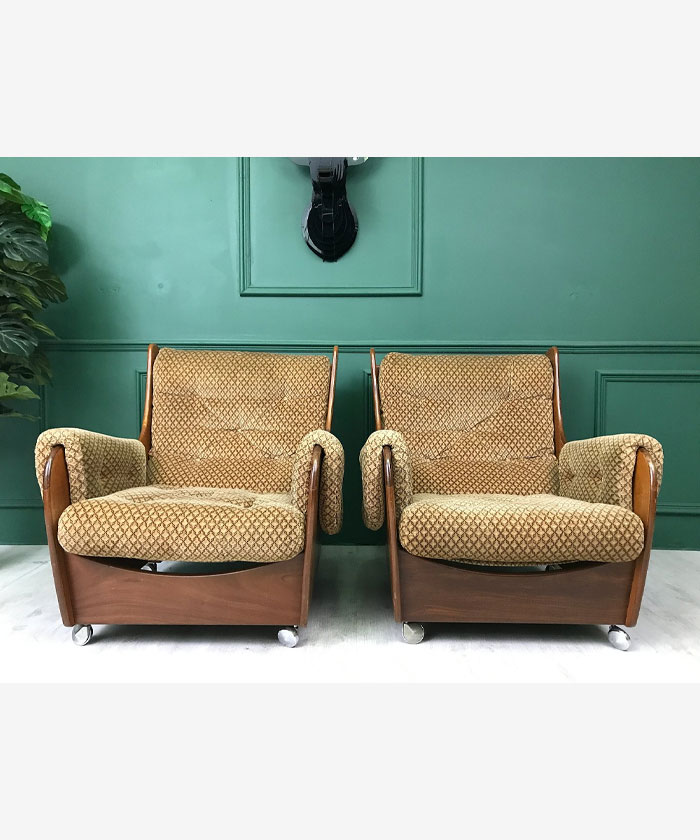 Sofa and chairs set from G-Plan, 1960s