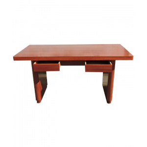 Large Sapele Mid-Century Portuguese Desk, 1960s