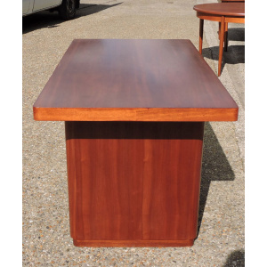 Large Sapele Mid-Century Portuguese Desk, 1960s