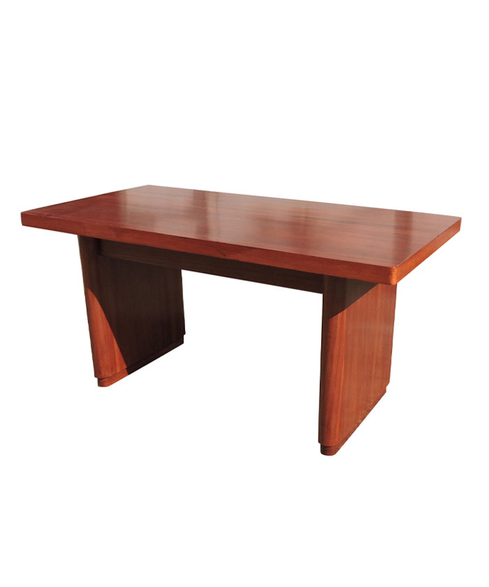 Large Sapele Mid-Century Portuguese Desk, 1960s