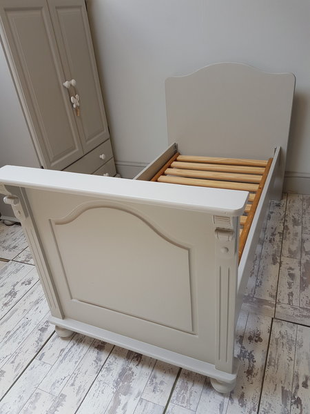 Child's Pale Grey Bed