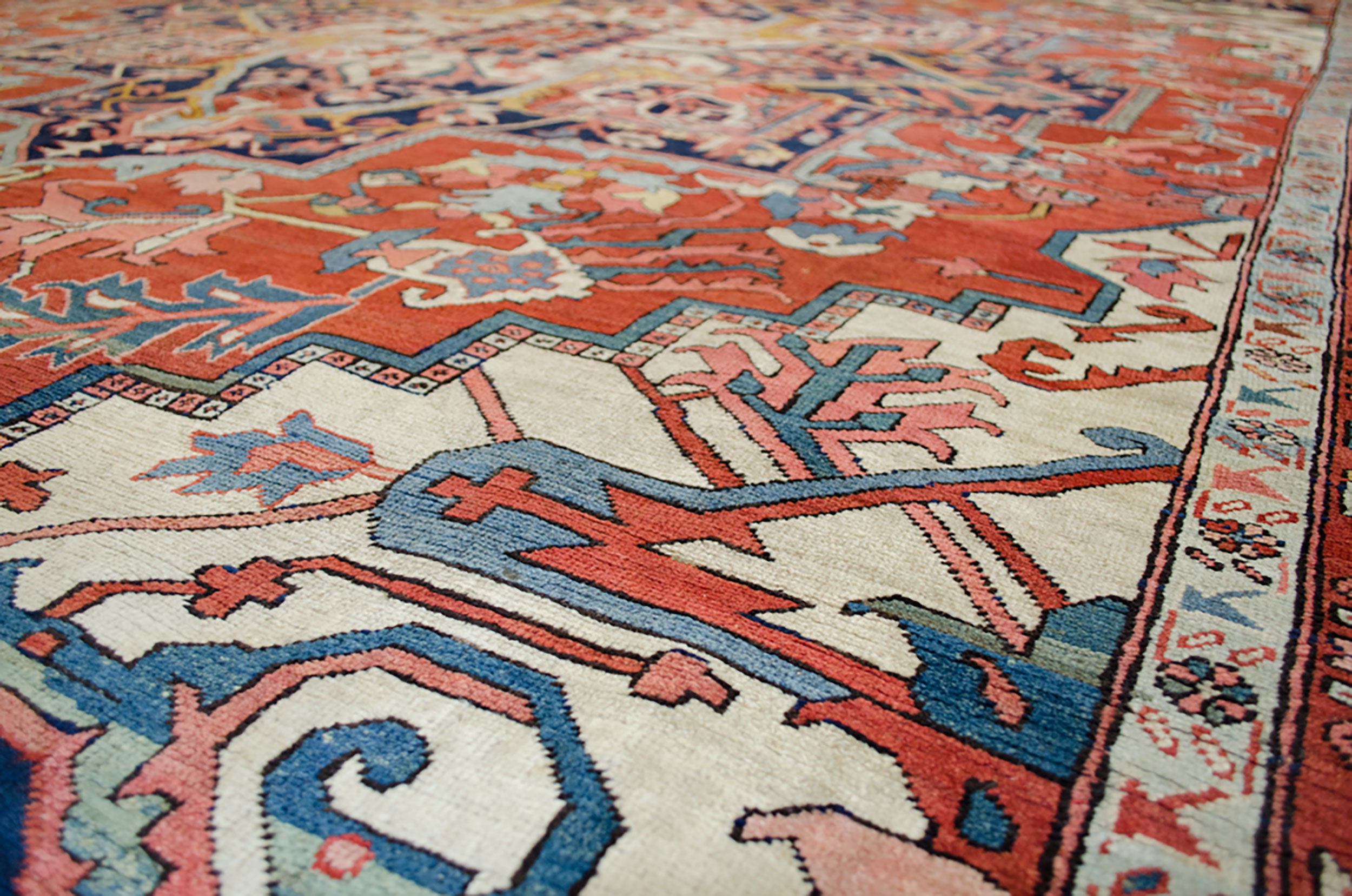 Antique Serapi Carpet