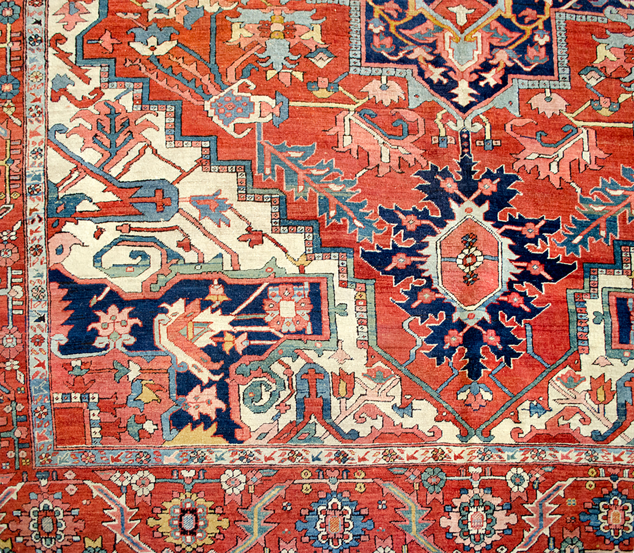 Antique Serapi Carpet