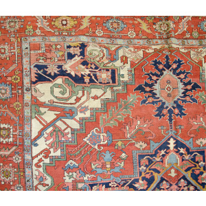 Antique Serapi Carpet