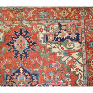Antique Serapi Carpet