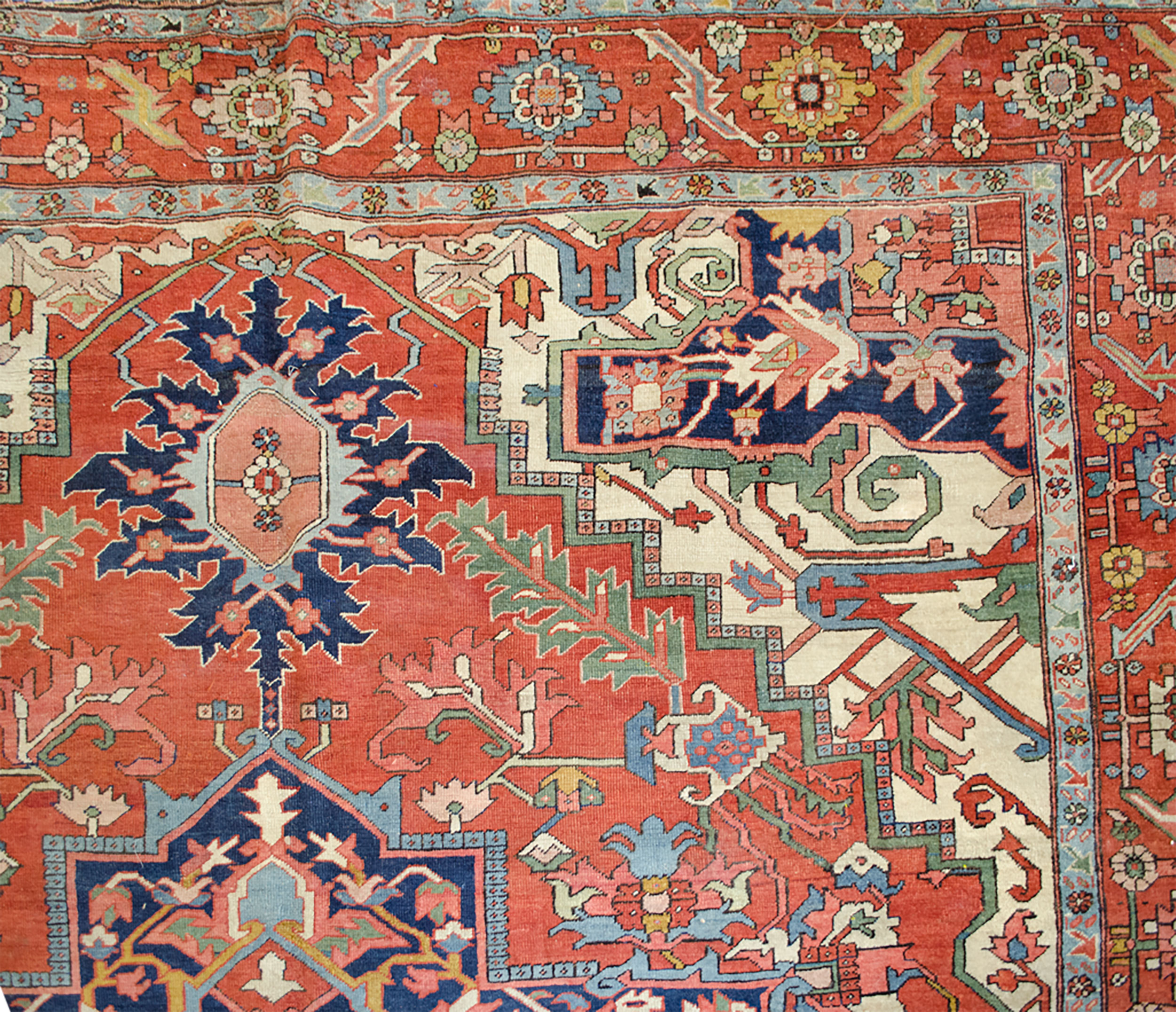 Antique Serapi Carpet