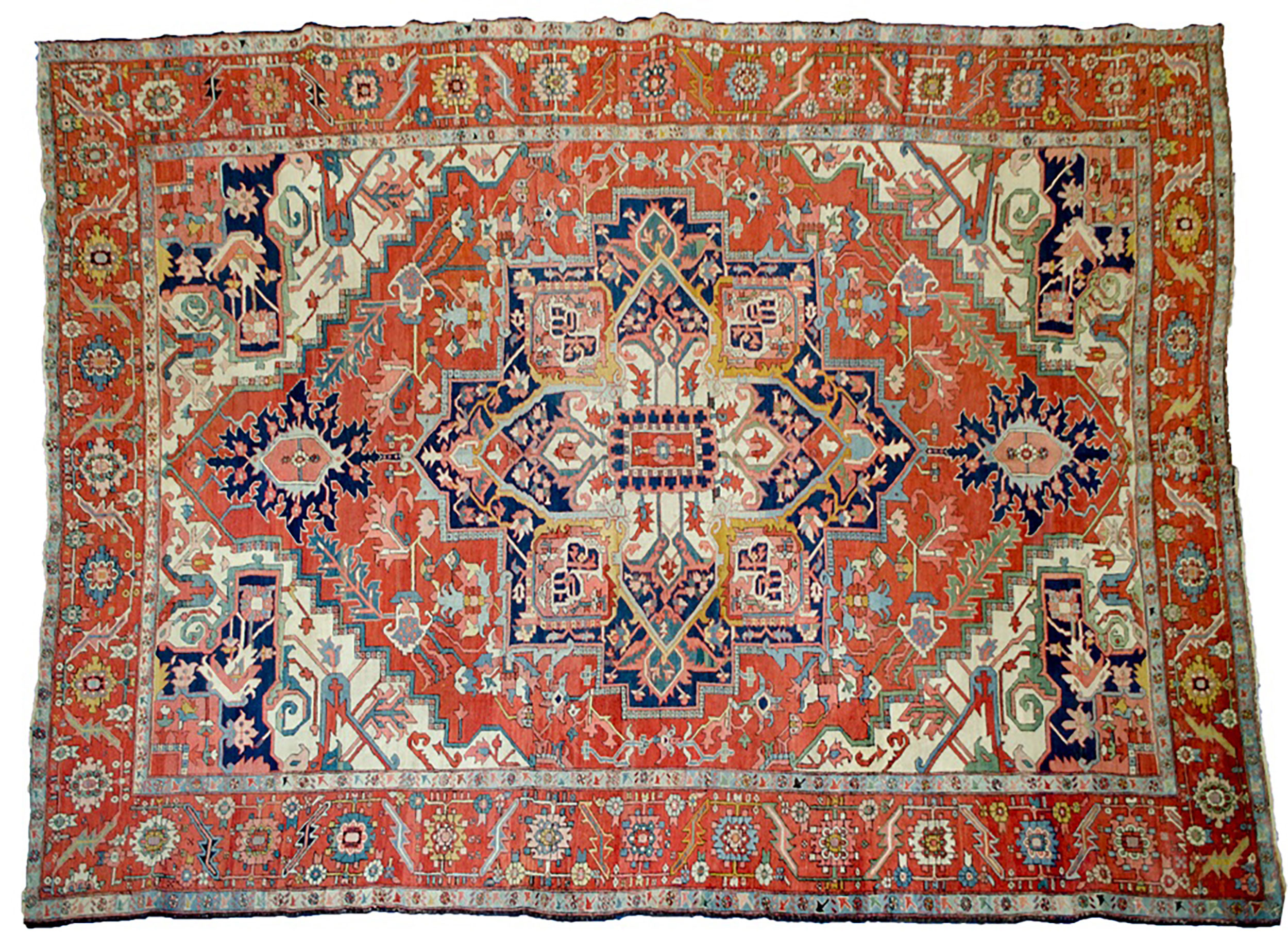Antique Serapi Carpet