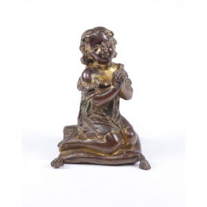 Italian Gilt Bronze Cherub c1860