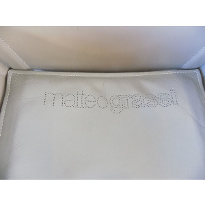 Matteo Grassi Korium Leather Office Chair By Tito Agnoli