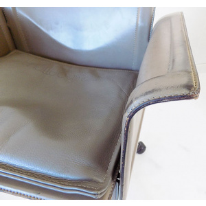 Matteo Grassi Korium Leather Office Chair By Tito Agnoli