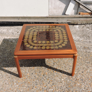Mid-Century Square Tile Topped Coffee Table, 1960s