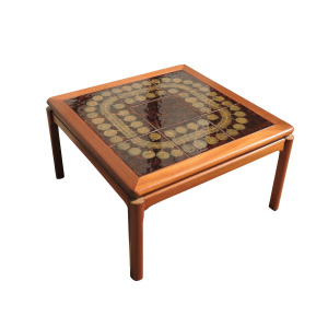 Mid-Century Square Tile Topped Coffee Table, 1960s