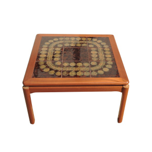 Mid-Century Square Tile Topped Coffee Table, 1960s