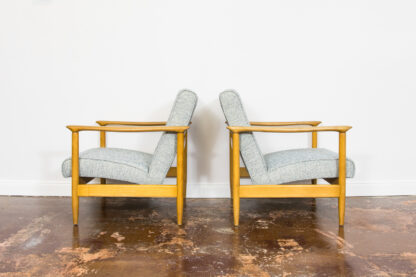 Pair of "GFM 142" armchairs by Edmund Homa, Poland, 1960s - Image 7