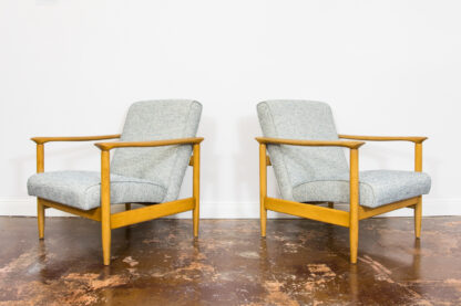 Pair of "GFM 142" armchairs by Edmund Homa, Poland, 1960s - Image 8