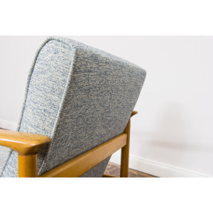 Pair of "GFM 142" armchairs by Edmund Homa, Poland, 1960s