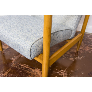 Pair of "GFM 142" armchairs by Edmund Homa, Poland, 1960s
