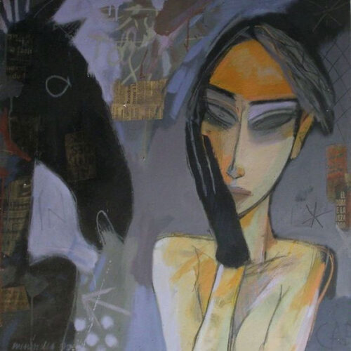Diego Menendez Femme Au Gant Noir