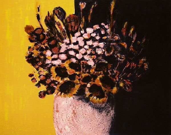 Jean-Claude Allenbach Bouquet Noir Et Jaune