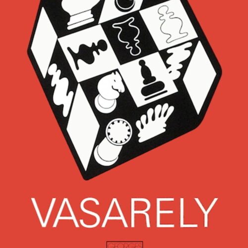 1983 Victor VASARELY Chess Red screenprint poster