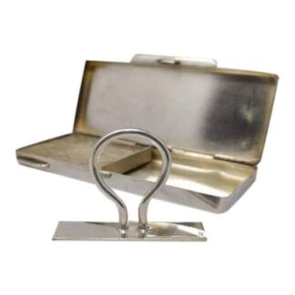 1930s Rare French Pocket Vintage Rubber Stamp In Silver