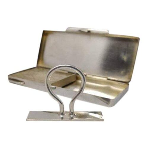 1930s Rare French Pocket Vintage Rubber Stamp In Silver