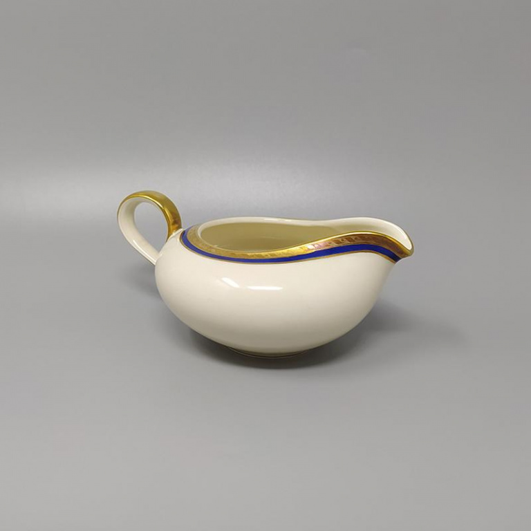 1950s White, Blue and Gold Tea Set/Coffee Set in Bavaria Porcelain Made in Germany - Image 8