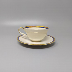 1950s White, Blue and Gold Tea Set/Coffee Set in Bavaria Porcelain Made in Germany