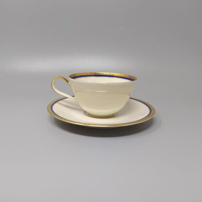 1950s White, Blue and Gold Tea Set/Coffee Set in Bavaria Porcelain Made in Germany - Image 6