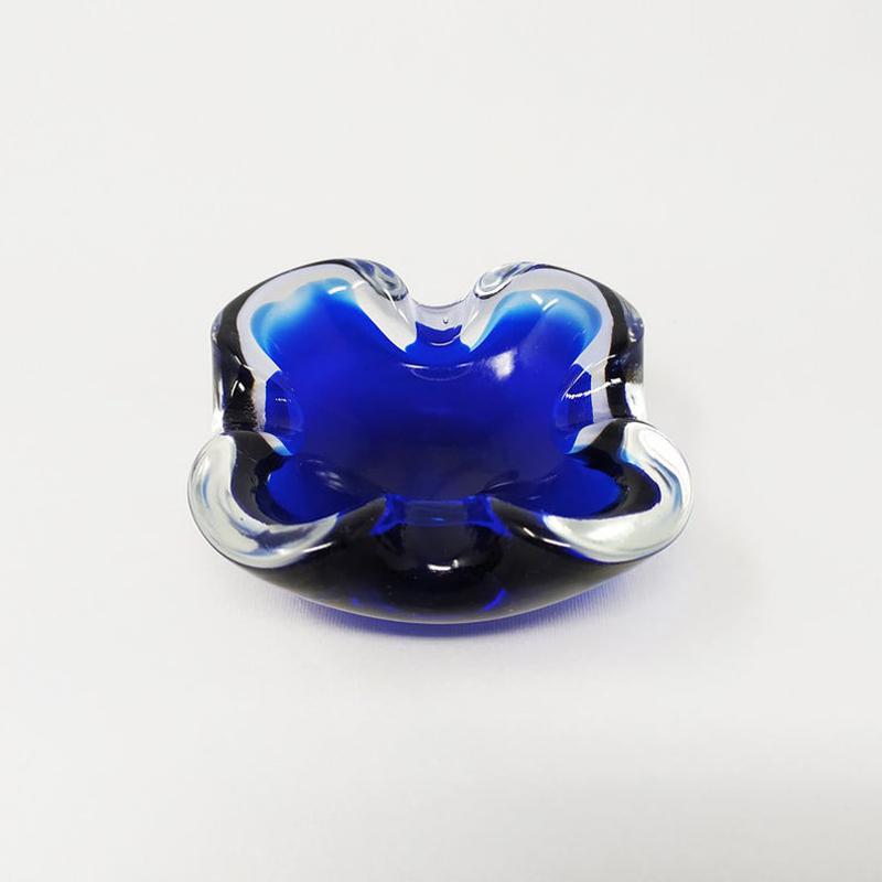 1960s Blue Ashtray Vide Poche Designed By Flavio Poli For Seguso