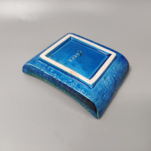1960s Bitossi Ashtray/Catchall by Aldo Londi Blue Rimini Collection