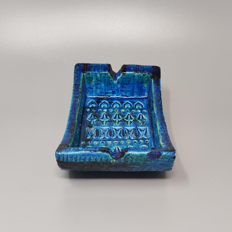 1960s Bitossi Ashtray/Catchall by Aldo Londi Blue Rimini Collection