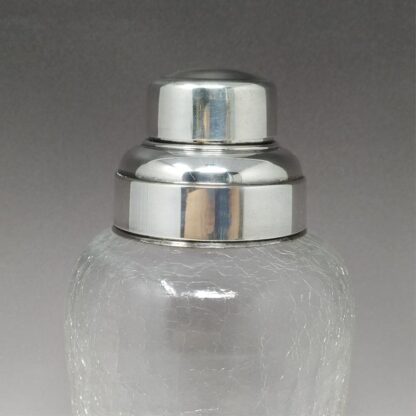 1960s Cocktail Shaker in Crackle Glass Made in Italy - Image 5