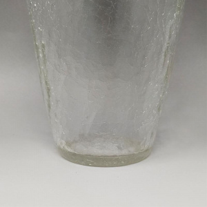 1960s Cocktail Shaker in Crackle Glass Made in Italy