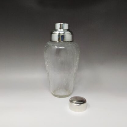 1960s Cocktail Shaker in Crackle Glass Made in Italy - Image 3