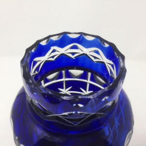 1960s Original Stunning Italian Blue Vase By Creart