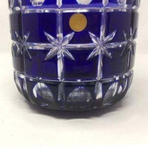 1960s Original Stunning Italian Blue Vase By Creart