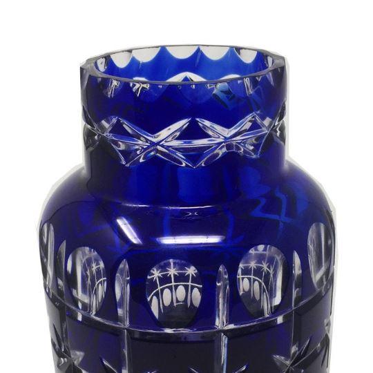 1960s Original Stunning Italian Blue Vase By Creart