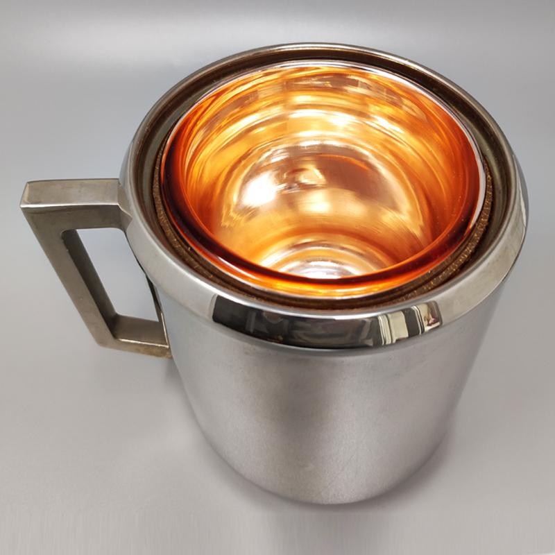 1960s Ice Bucket By Aldo Tura For Macabo. Made in Italy