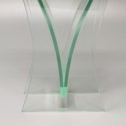 1960s Vase In Acid Crystal Aquamarine Colour Made In Italy - Image 5