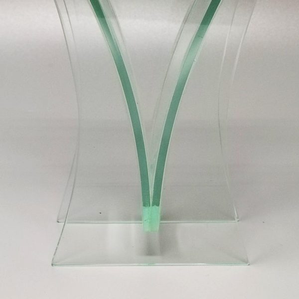 1960s Vase In Acid Crystal Aquamarine Colour Made In Italy - Image 5